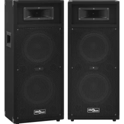 vidaXL Altavoces escenario profesional HiFi pasivos 2 uds 1000W negro Hot