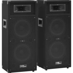 vidaXL Altavoces escenario profesional HiFi pasivos 2 uds 1000W negro Hot