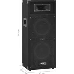 vidaXL Altavoces escenario profesional HiFi pasivos 2 uds 1000W negro Hot