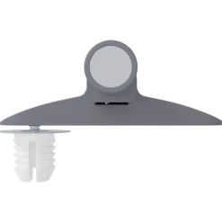 vidaXL Amortiguador de cierre suave 2 pcs Gris 125 x 47 x 15 mm PP