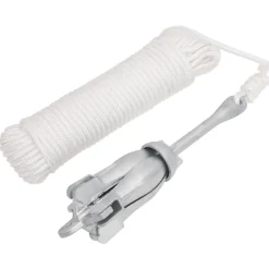 vidaXL Ancla plegable con cuerda hierro maleable plateado 2,5 kg Outlet
