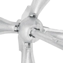 vidaXL Ancla plegable con cuerda hierro maleable plateado 2,5 kg Outlet