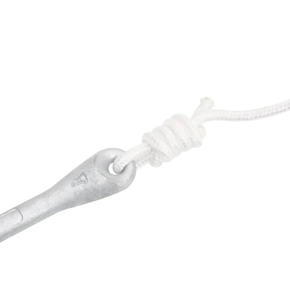 vidaXL Piezas Y Accesorios Para Vehículos-Ancla plegable con cuerda hierro maleable plateado 3,2 kg
