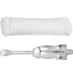 vidaXL Ancla plegable cuerda hierro fundido galvanizado plata 6 kg Sale