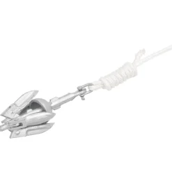 vidaXL Ancla plegable cuerda hierro fundido galvanizado plata 0,7 kg Outlet