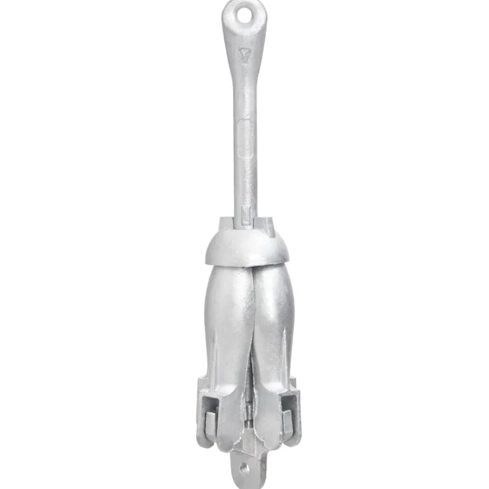 vidaXL Piezas Y Accesorios Para Vehículos-Ancla plegable hierro maleable plateado 1,5 kg