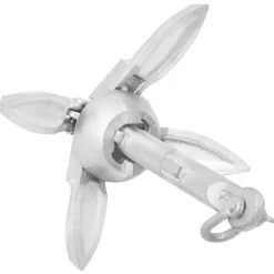 vidaXL Piezas Y Accesorios Para Vehículos-Ancla plegable hierro fundido galvanizado caliente plata 0,7 kg