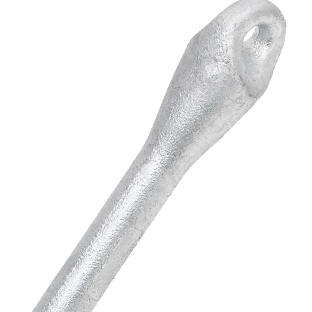 vidaXL Piezas Y Accesorios Para Vehículos-Ancla plegable hierro maleable plateado 6 kg