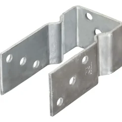 vidaXL Accesorios De Bricolaje-Anclajes de valla 6 uds acero galvanizado plateado 7x6x15 cm