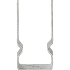 vidaXL Accesorios De Bricolaje-Anclajes de valla 6 uds acero galvanizado plateado 7x6x15 cm