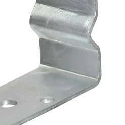 vidaXL Accesorios De Bricolaje-Anclajes de valla 6 uds acero galvanizado plateado 7x6x15 cm
