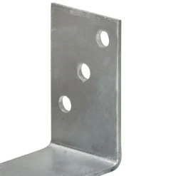 vidaXL Accesorios De Bricolaje-Anclajes de valla 6 uds acero galvanizado plateado 8x6x30 cm
