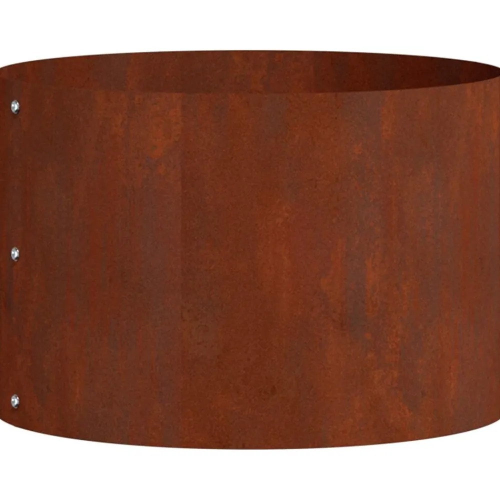 vidaXL Anillo para maceta Marrón 30 x 30 x 20 cm Acero autopatinable Acero oxidado Hot