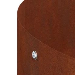 vidaXL Anillo para maceta Marrón 30 x 30 x 20 cm Acero autopatinable Acero oxidado Hot