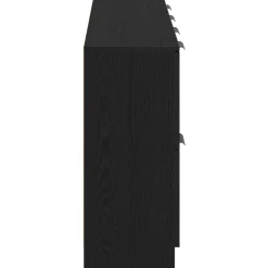 vidaXL Aparador 2 pcs 60 x 30 x 70 cm Madera de ingeniería Roble negro New