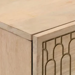 vidaXL Aparador 2 piezas madera maciza de mango 60x33x75 cm Online