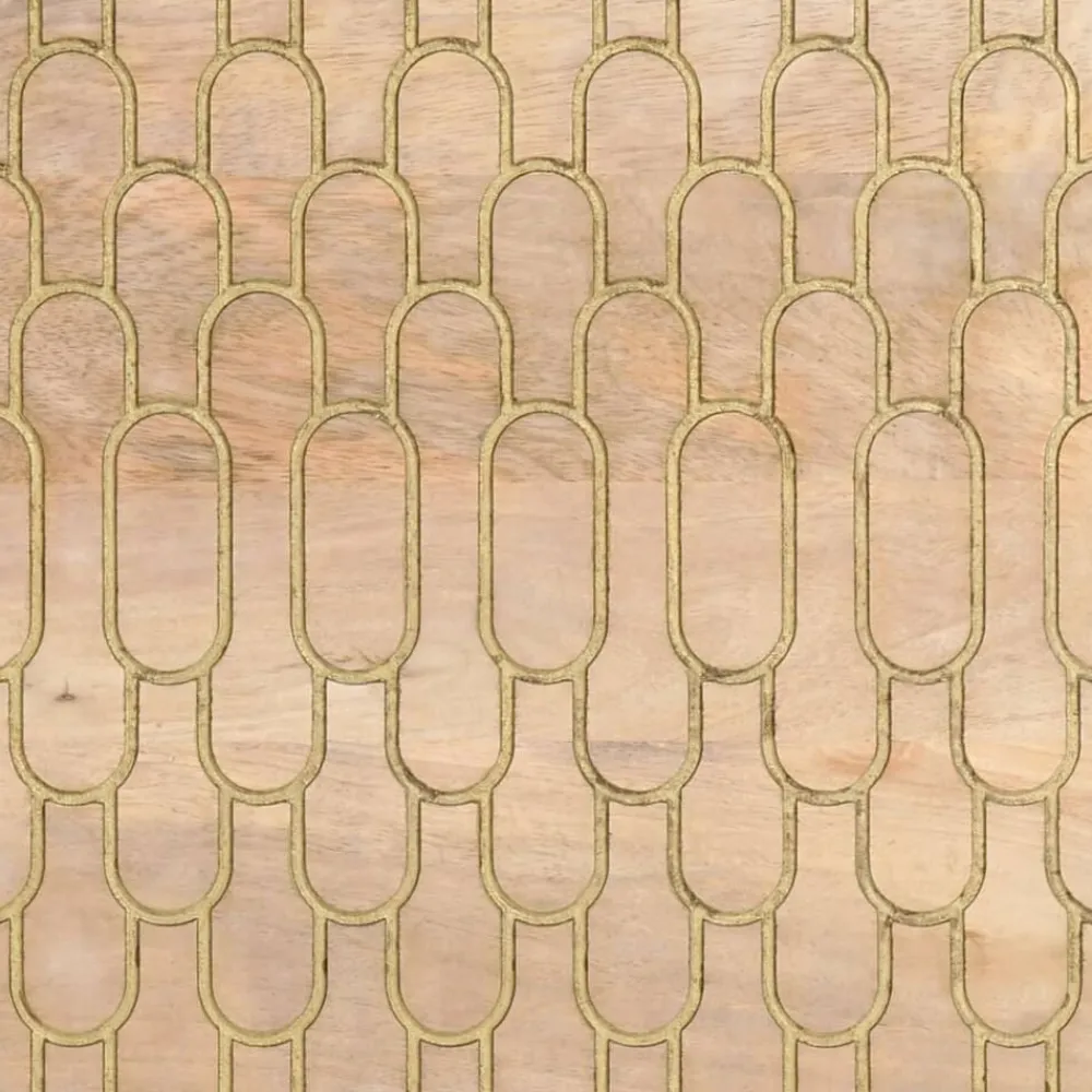 vidaXL Aparador 2 piezas madera maciza de mango 60x33x75 cm Online