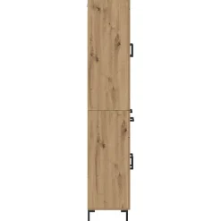 vidaXL Aparador alto 2 pcs Roble artesanal Madera de ingeniería Roble artisan Clearance