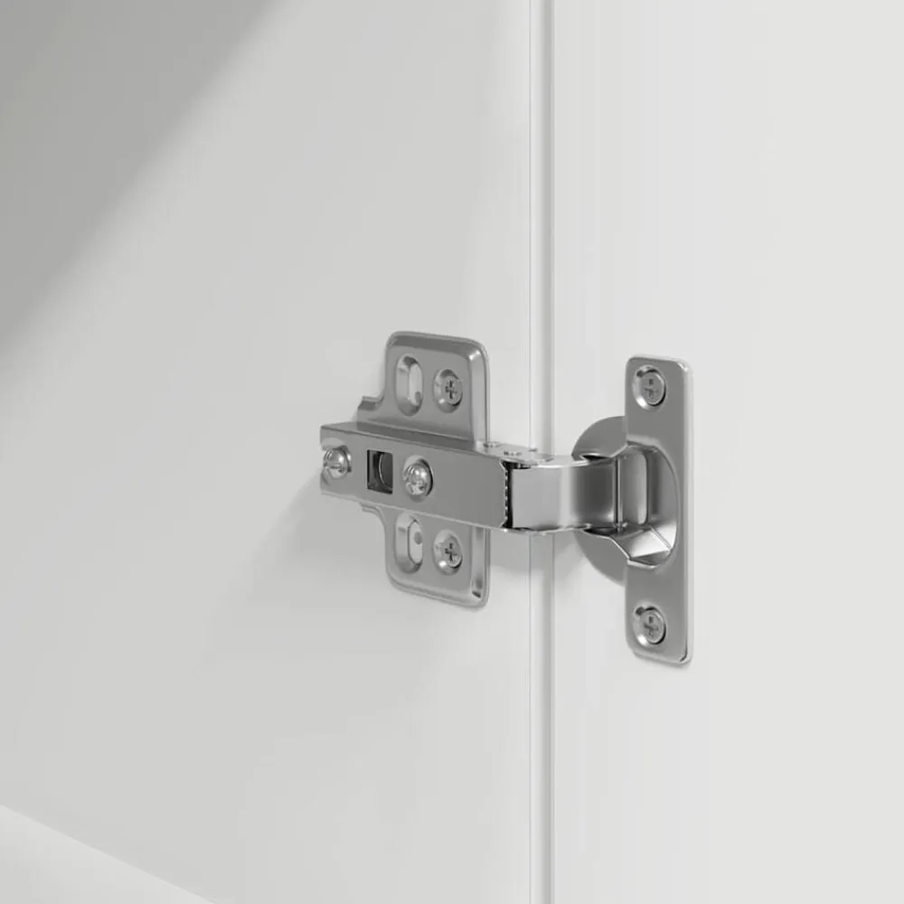 vidaXL Aparador alto 37,5x35x180 cm madera de ingeniería Blanco Discount