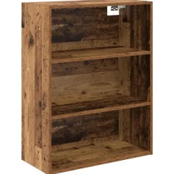 vidaXL Aparador alto con cajón Madera vieja 69,5 x 34 x 180 cm Madera envejecida New