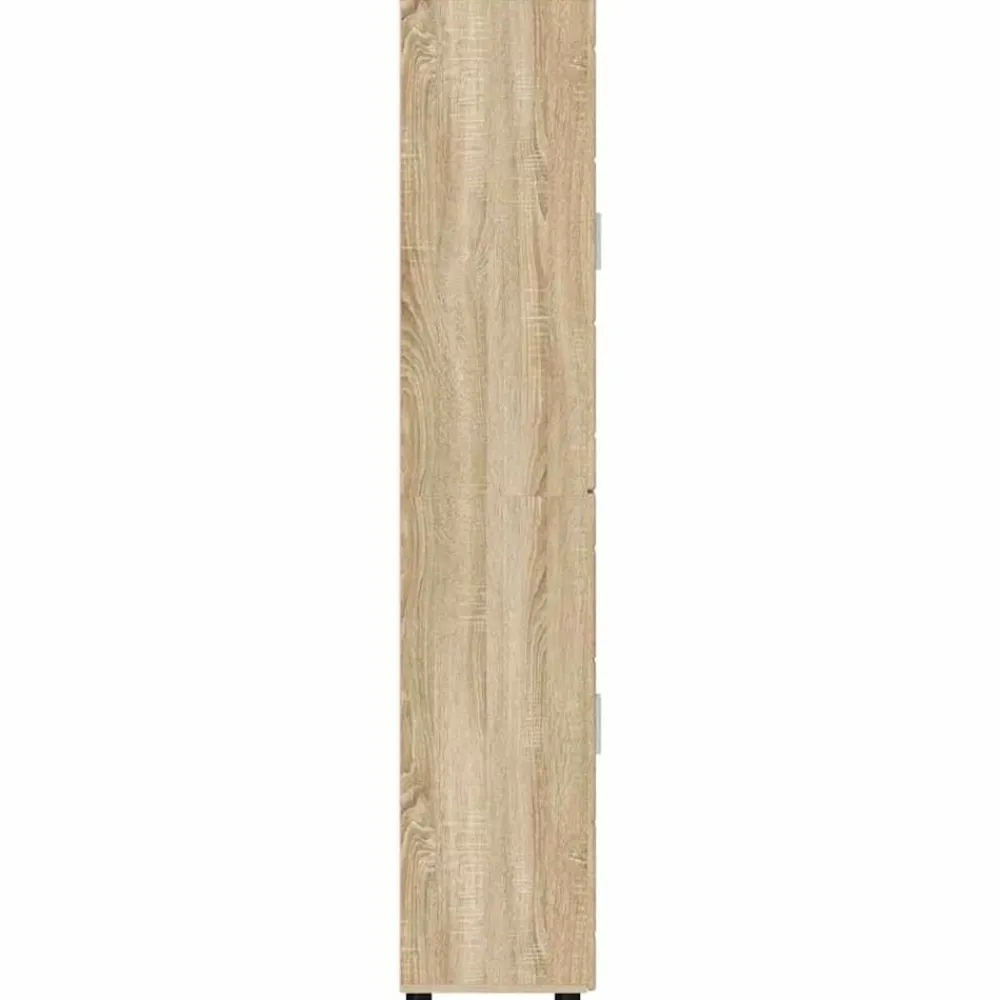 vidaXL Aparador alto con estante FLORIN 60 x 35 x 182 cm Roble Sonoma Discount