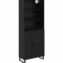 vidaXL Armarios Y Almacenamiento-Aparador alto con cajón 69,5 x 34 x 180 cm