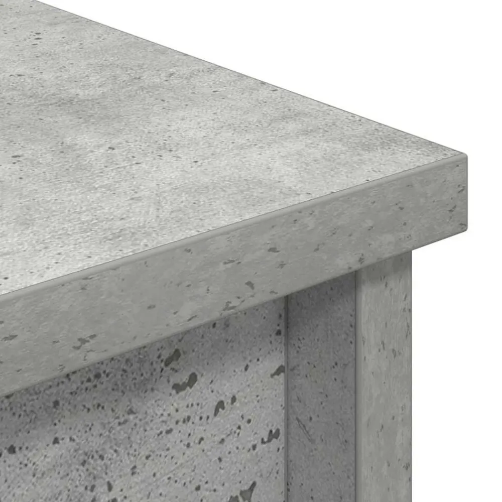 vidaXL Aparador alto gris hormigón 37,5x35x180 cm madera de ingeniería Gris hormigón Clearance