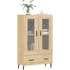 vidaXL Aparador alto madera de ingeniería 69,5x31x115 cm Roble Sonoma Hot