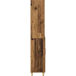 vidaXL Aparador alto 69,5 x 32,5 x 180 cm Madera envejecida Outlet