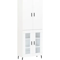 vidaXL Armarios Y Almacenamiento-Aparador alto madera contrachapada 69,5x34x180 cm