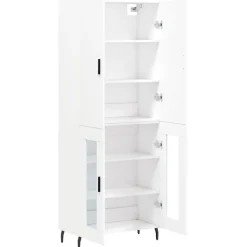 vidaXL Armarios Y Almacenamiento-Aparador alto madera contrachapada 69,5x34x180 cm