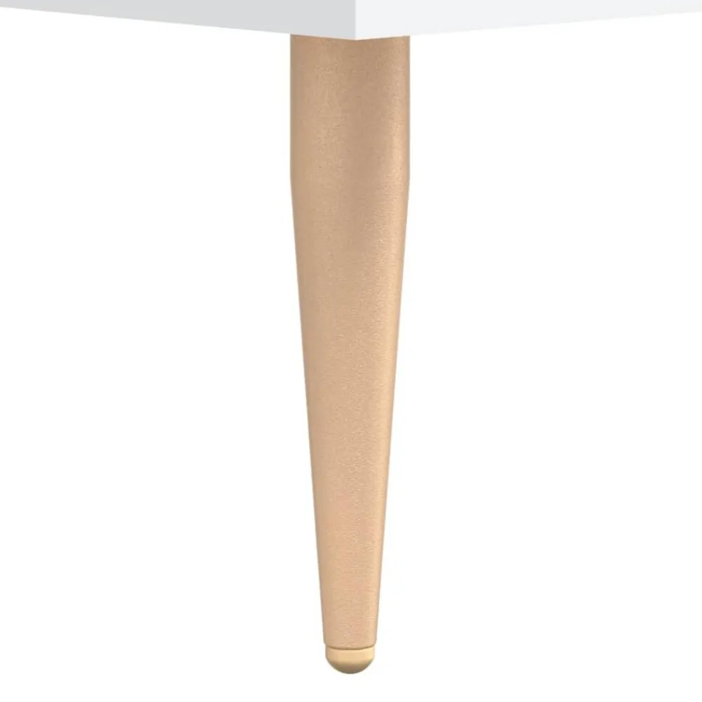 vidaXL Aparador alto madera contrachapada 69,5x34x180 cm Blanco Clearance