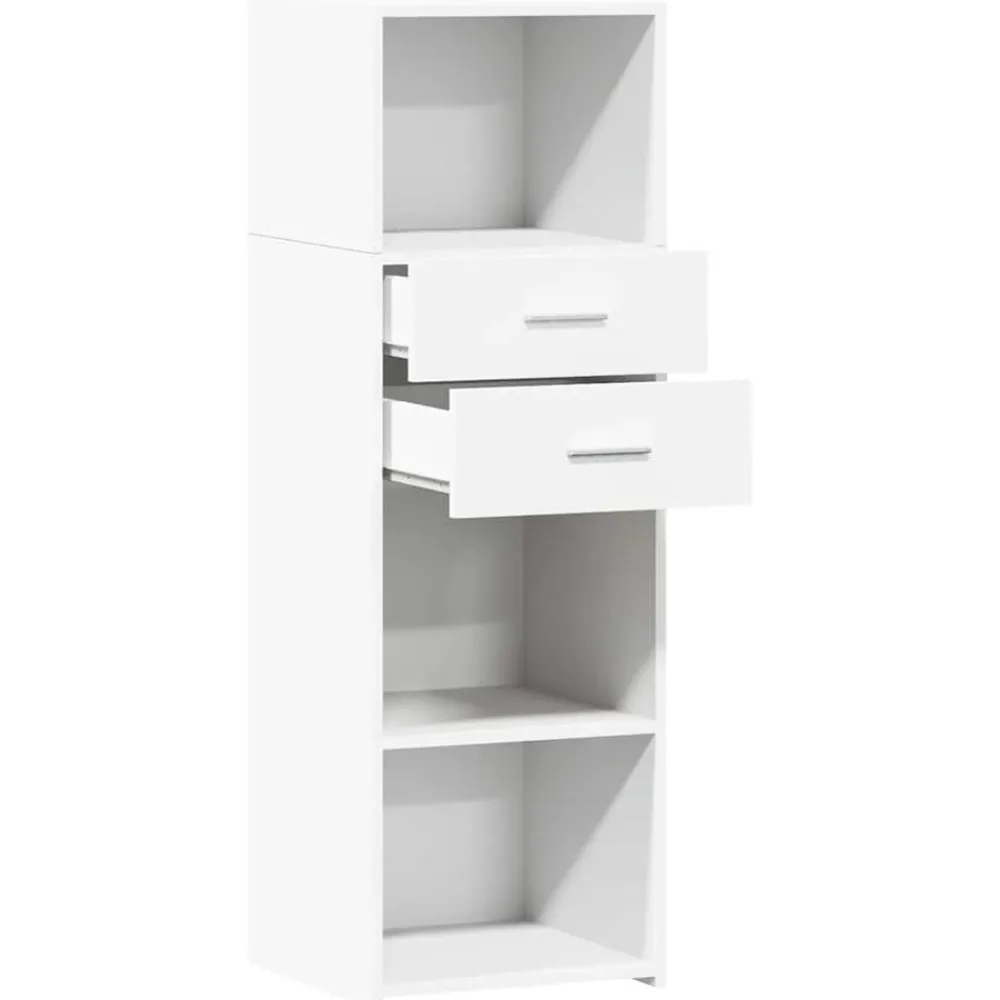 vidaXL Aparador alto madera de ingeniería 40x42,5x124 cm Blanco Online