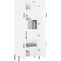 vidaXL Armarios Y Almacenamiento-Aparador alto madera contrachapada 69,5x34x180 cm