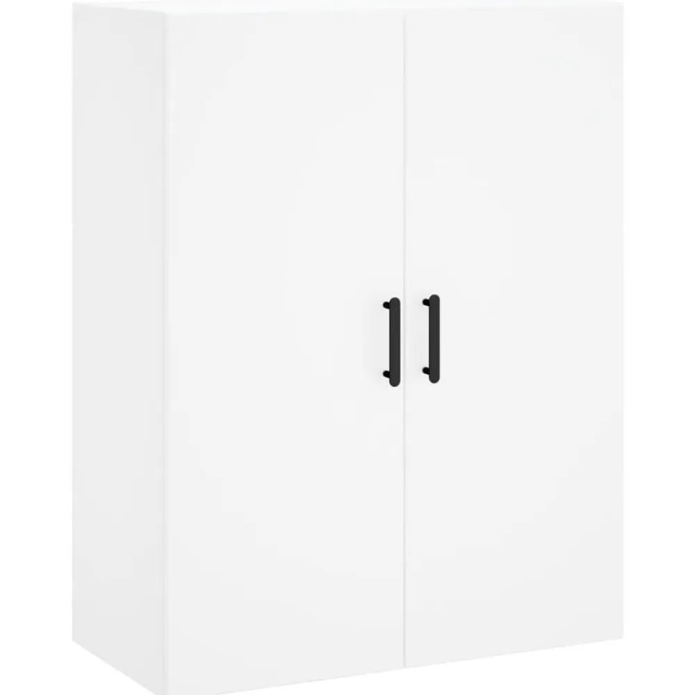 vidaXL Aparador alto madera contrachapada 69,5x34x180 cm Blanco Hot