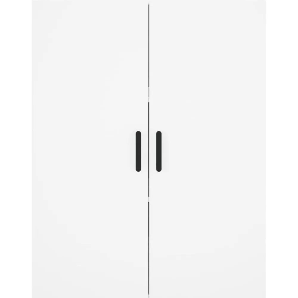 vidaXL Aparador alto madera contrachapada 69,5x34x180 cm Blanco Hot