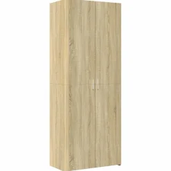 vidaXL Aparador alto madera de ingeniería 70x42,5x185 cm Roble Sonoma