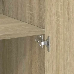 vidaXL Aparador alto madera de ingeniería 70x42,5x185 cm Roble Sonoma