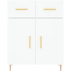 vidaXL Armarios Y Almacenamiento-Aparador alto madera contrachapada 69,5x34x180 cm