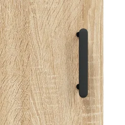vidaXL Armarios Y Almacenamiento-Aparador alto madera contrachapada color roble 69,5x34x180 cm