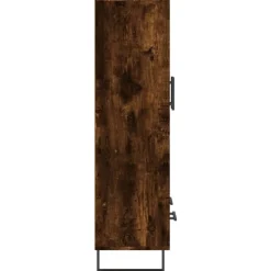 vidaXL Aparador alto madera de ingeniería 69,5x31x115 cm Roble ahumado Best