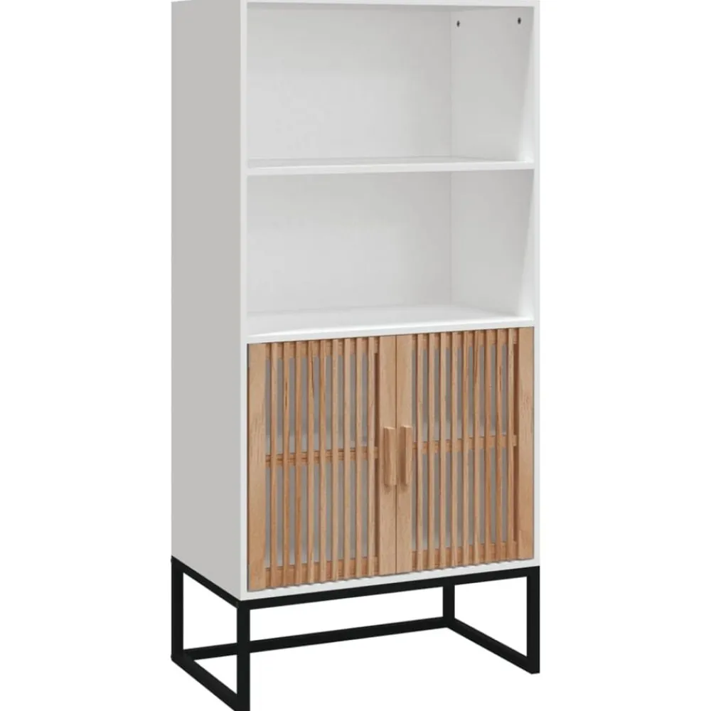 vidaXL Aparador alto madera contrachapada 60x35x125 cm Blanco Online