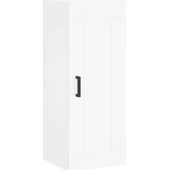vidaXL Armarios Y Almacenamiento-Aparador alto madera contrachapada 34,5x34x180 cm