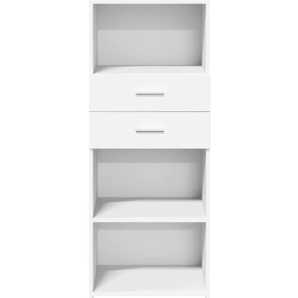 vidaXL Aparador alto madera de ingeniería 50x42,5x124 cm Blanco New