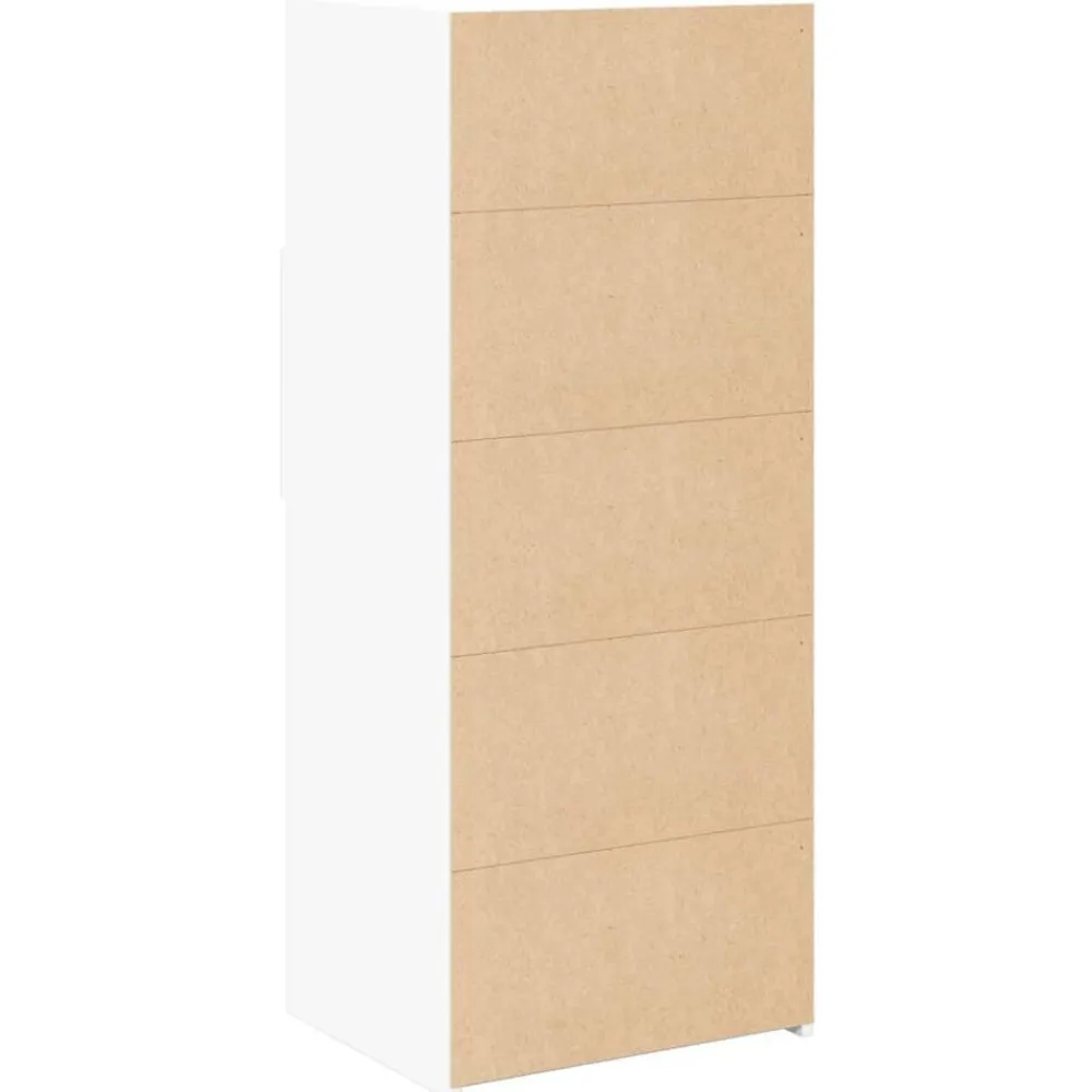vidaXL Aparador alto madera de ingeniería 50x42,5x124 cm Blanco New