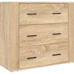 vidaXL Aparador alto madera contrachapada color roble Roble Sonoma Outlet
