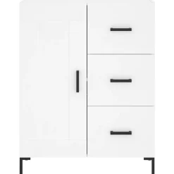 vidaXL Armarios Y Almacenamiento-Aparador alto madera contrachapada 69,5x34x180 cm