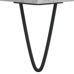 vidaXL Armarios Y Almacenamiento-Aparador alto madera contrachapada gris hormigón 69,5x34x180 cm
