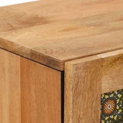 vidaXL Armarios Y Almacenamiento-Aparador alto 40 x 33 x 110 cm Madera de mango maciza