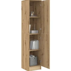 vidaXL Aparador alto Roble artesanal 35 x 39 x 168 cm Roble artisan Hot